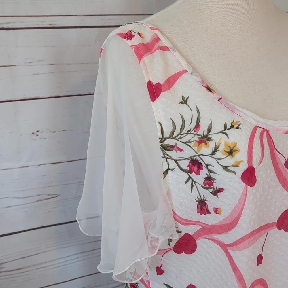 Gold Label Vintage Victoria's Secret‎ Romantic Date Night Sexy Girly Top Medium - Picture 6 of 15